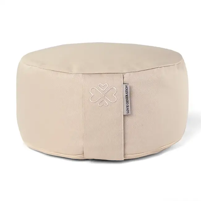 Meditation cushion │Round │ Cotton & Buckwheat filling │ Sand