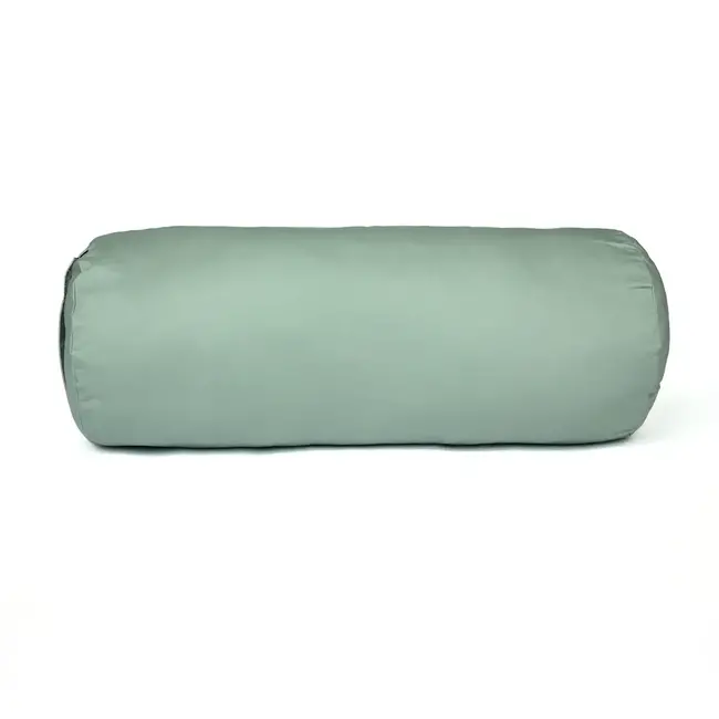 Round Yoga Bolster | Sage | Cotton | 61cm long