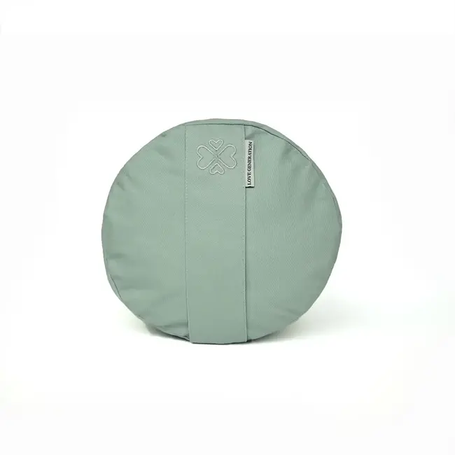 Ronde Yogabolster | Sage | Katoen | 61cm lang