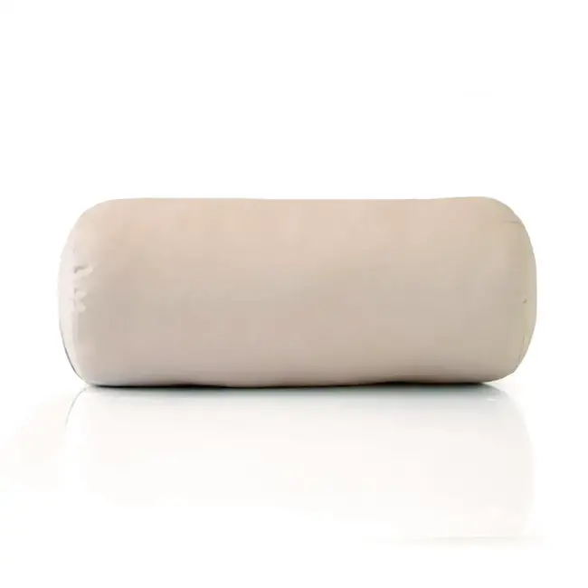 Rundes Yoga Bolster | Sand | Baumwolle | 61cm lang