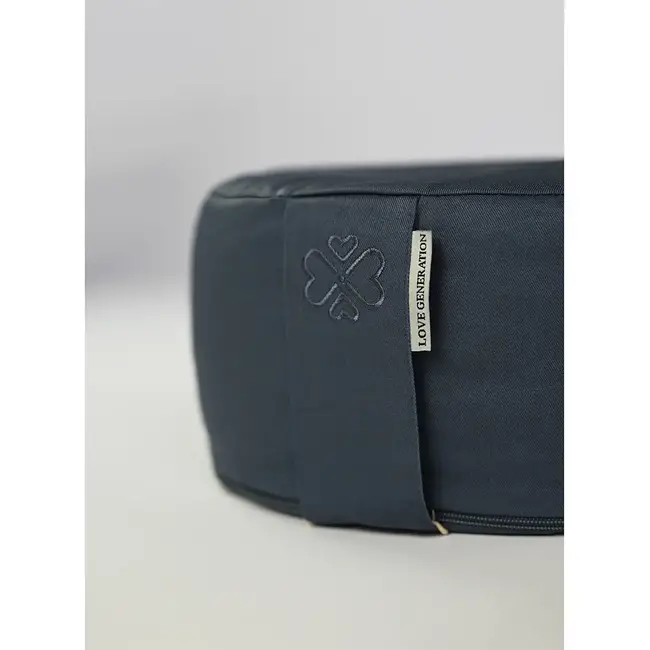 Meditationskissen │ Rund │ Baumwolle & Buchweizenfüllung │ Blau