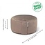 Meditation Cushion │ Round │ Cotton & Buckwheat Filling │ Taupe