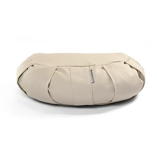 Meditatiekussen │ Halve Maan│ Katoen & Boekweitvulling │ Zand