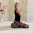 Meditation Cushion │ Round │ Cotton & Buckwheat Filling │ Dark Green