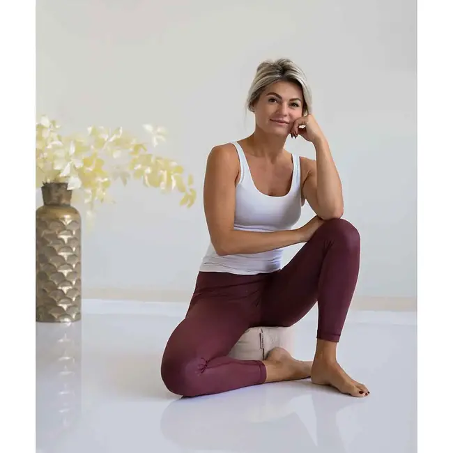 Meditation cushion │Round │ Cotton & Buckwheat filling │ Sand