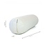 Rundes Yoga Bolster | Weiß | Baumwolle | 61cm lang