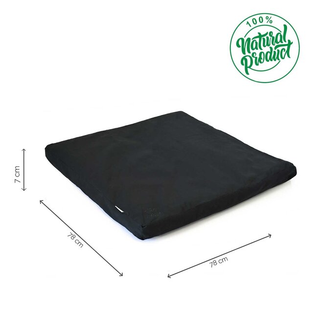 Meditationsmatte │ Zabuton │ 100% Baumwolle │ Schwarz