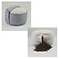 Meditation Cushion │ Round │ Velvet │ Stone Blue