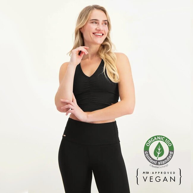 Anjea │Öko Yoga-Sport-BH │ Onyx Schwarz