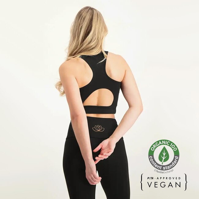 Anjea │Eco Yoga Sports Bra │ Onyx Black