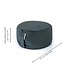 Meditation Cushion │ Round │ Velvet │ Bohemian Blue