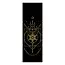Sacred Yogamat │Extra Dik │Zwart met Gouden Print