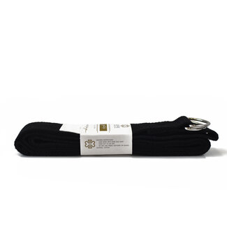 Love Generation Yogagurt aus Baumwolle - Beautiful Black - Extra Lang