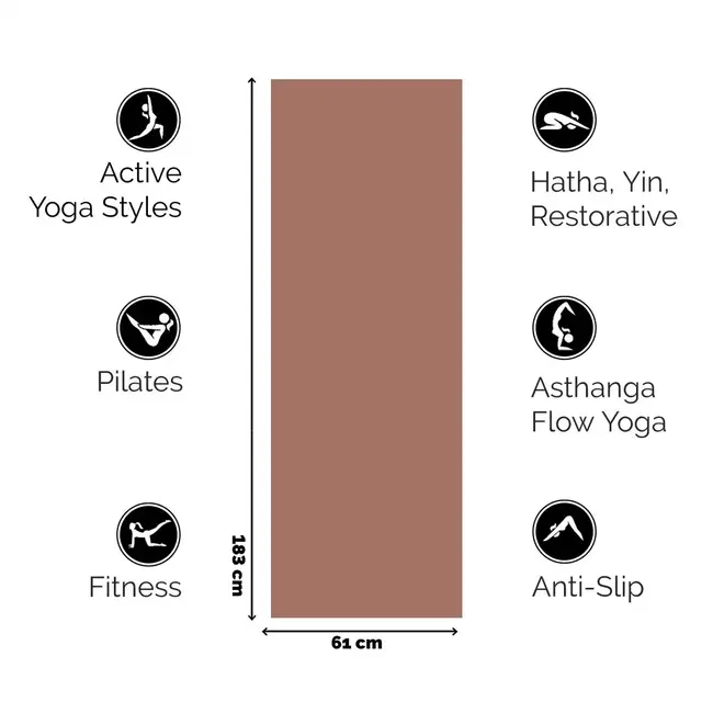 Extra Dicke Yogamatte │Erde │ 6mm │ Rutschfest