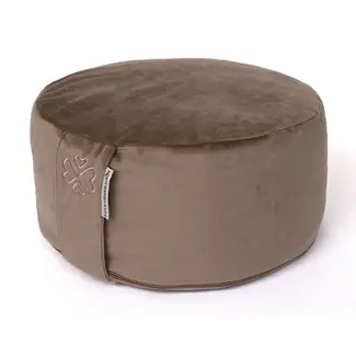 Love Generation Meditation cushion │ Round │ Velvet │ Taupe