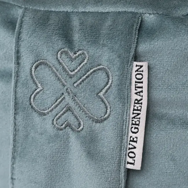 Meditatiekussen │ Rond │ Fluweel │ Steenblauw