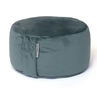 Love Generation Meditation cushion │ Round │ Velvet │ Stone Blue