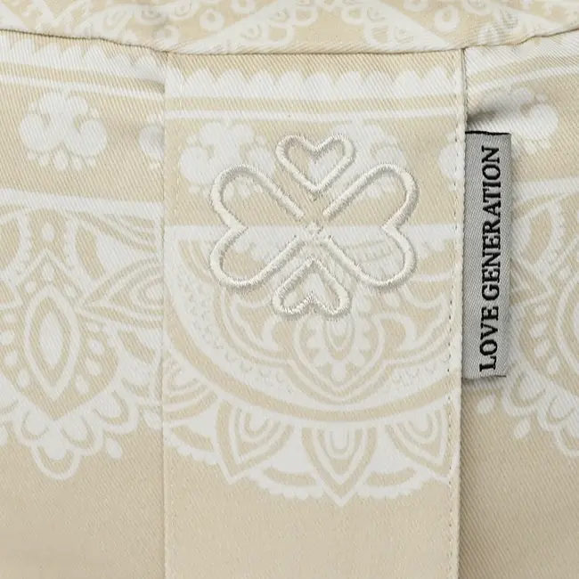 Meditatiekussen │Rond │ Katoen & Boekweitvulling │ Boho Chic Zand