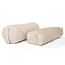 Rechteckiges Yoga Bolster | Sand | Baumwolle | 61cm lang