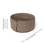 Meditatiekussen │ Rond │ Fluweel │ Taupe