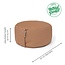 Meditation Cushion │ Round │ Cotton & Buckwheat Filling │ Caramel