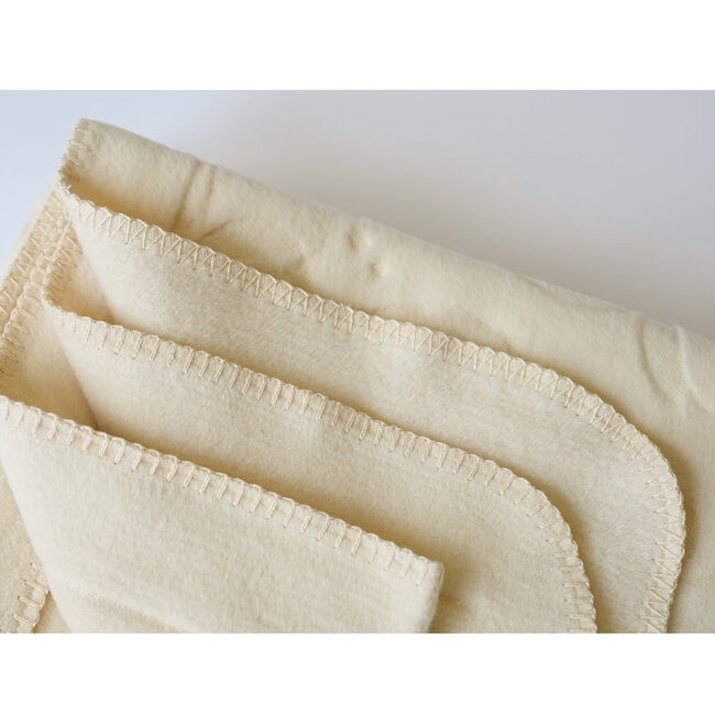 Eco Yoga Blanket │ Organic Cotton │ Extra Soft │ Arabica Structure │White