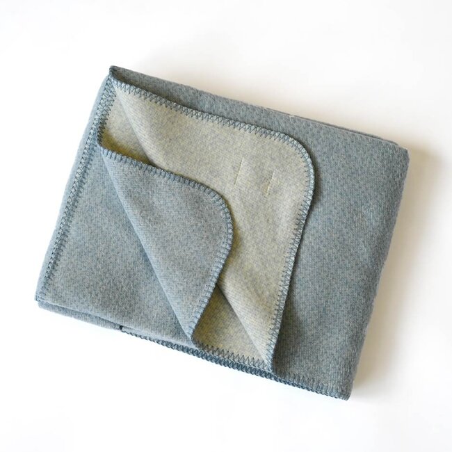 Eco Yoga Blanket │ Organic Cotton │ Extra Soft │ Blue Melange