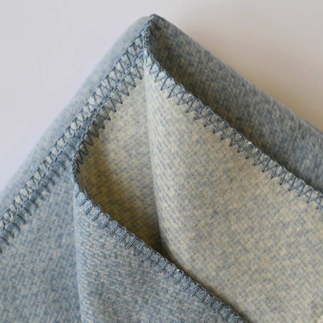 Eco Yoga Blanket │ Organic Cotton │ Extra Soft │ Blue Melange