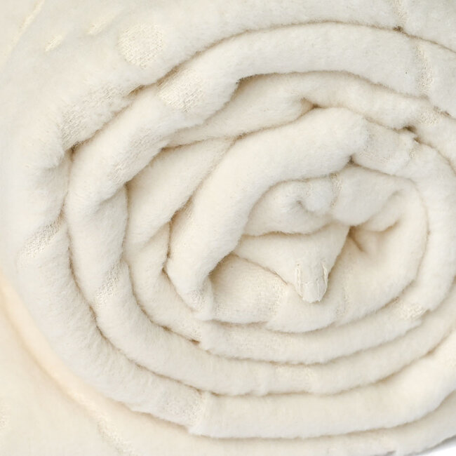 Eco Yoga Blanket │ Organic Cotton │ Extra Soft │ Arabica Structure │White