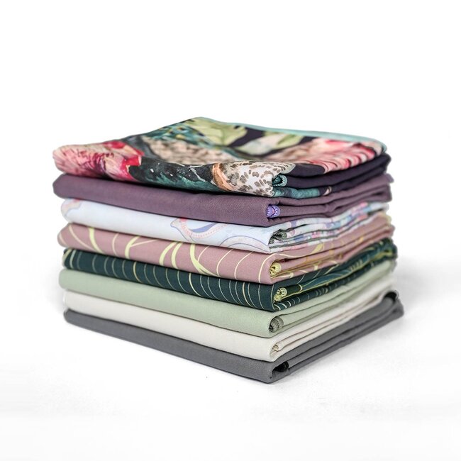 Tweezijdige Yoga Handdoek - Roze & Paars