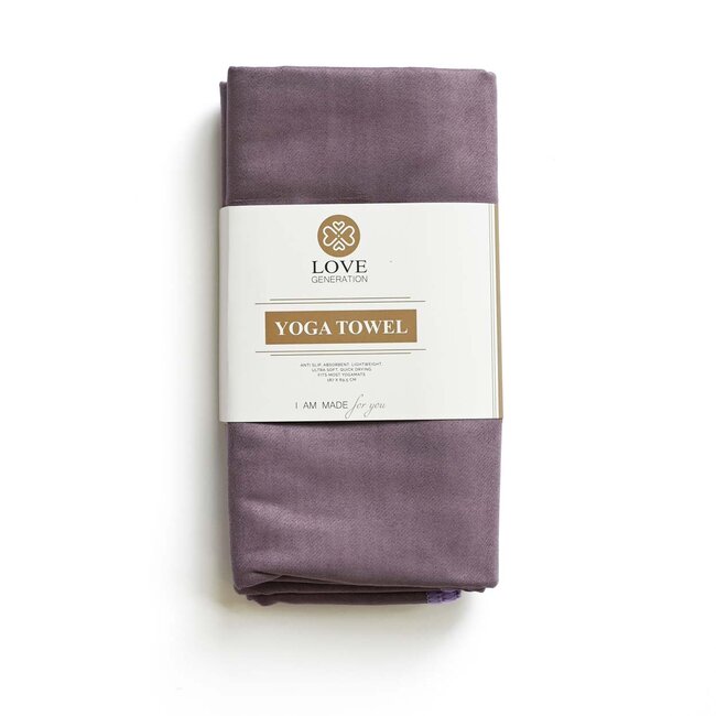 Zweiseitige Yoga Handtuch - Rosa & Lila