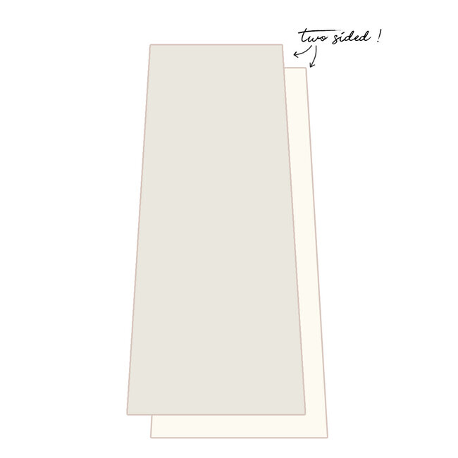 Two Sided Yoga Towel - Sand & White