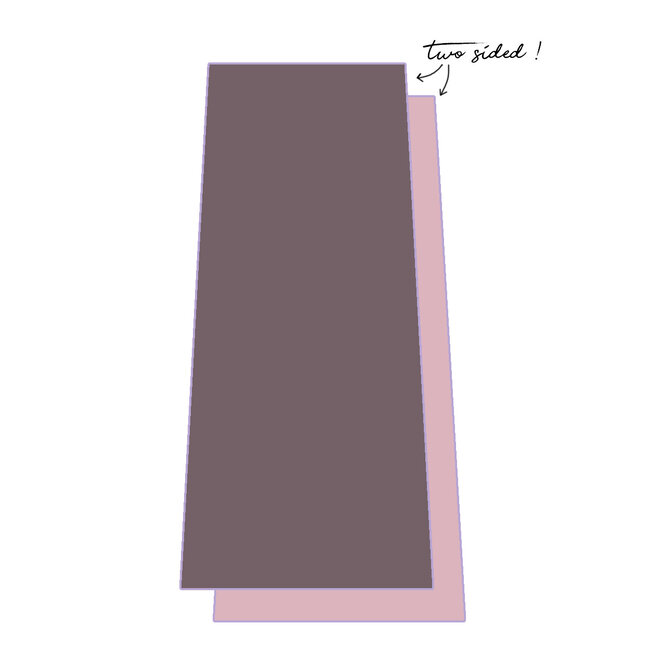 Tweezijdige Yoga Handdoek - Roze & Paars