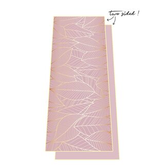 Love Generation Love Yoga Towel - Pink Leaves