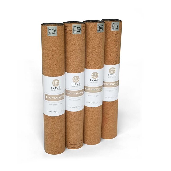 Öko Yogamatte │ Kork mit Naturkautschuk │ 4mm │ Rutschfest