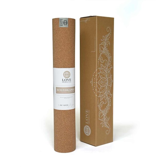 Öko Yogamatte │ Kork mit Naturkautschuk │ 4mm │ Rutschfest