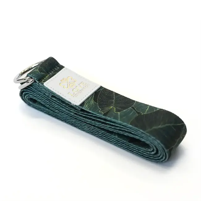 Vollfarbige Yoga Gürtel - Green Leaves