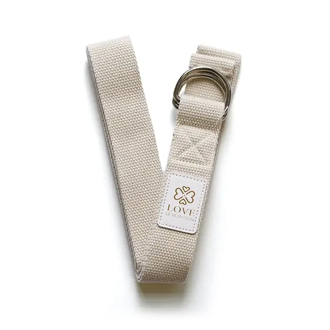 Katoenen Yoga Riem - Zand - 250 cm
