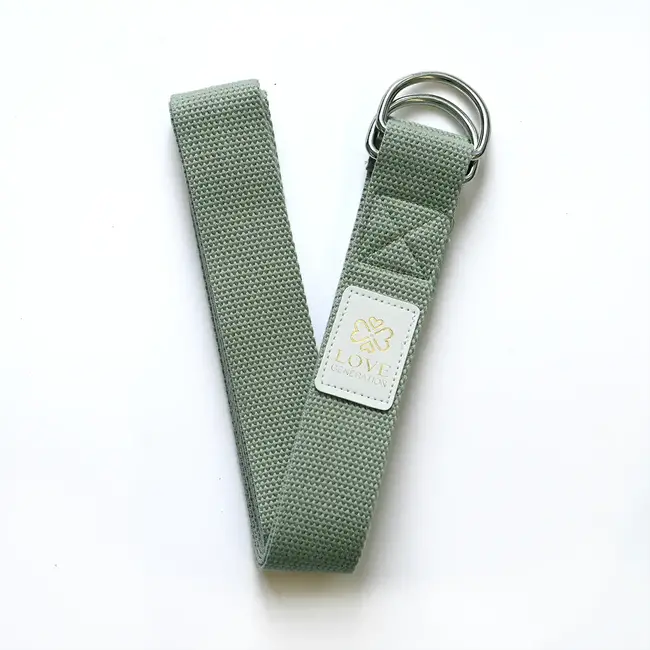 Baumwolle Yoga Gürtel - Grün - 250 cm