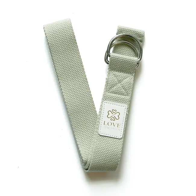 Cotton Yoga Strap - Serenity Sage - Green - 250 cm