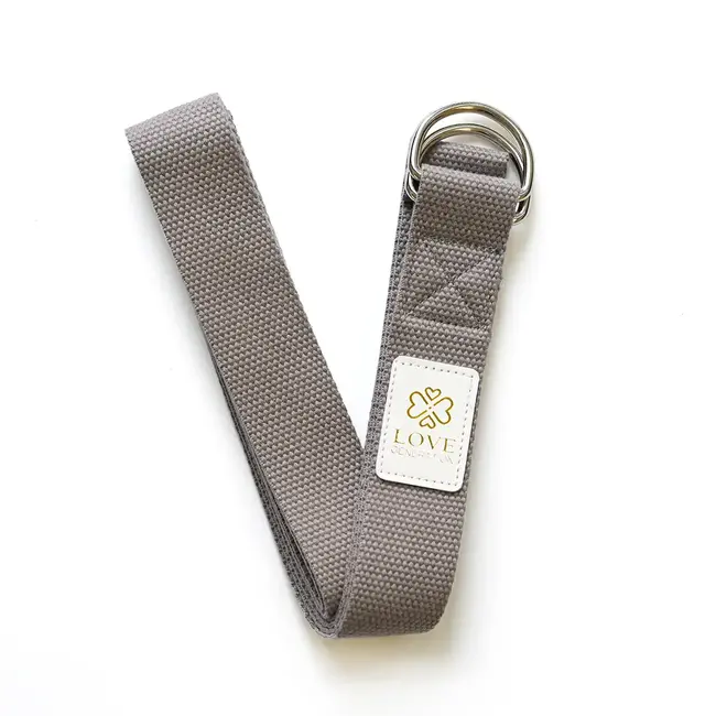 Cotton Yoga Strap -  Taupe - 250 cm