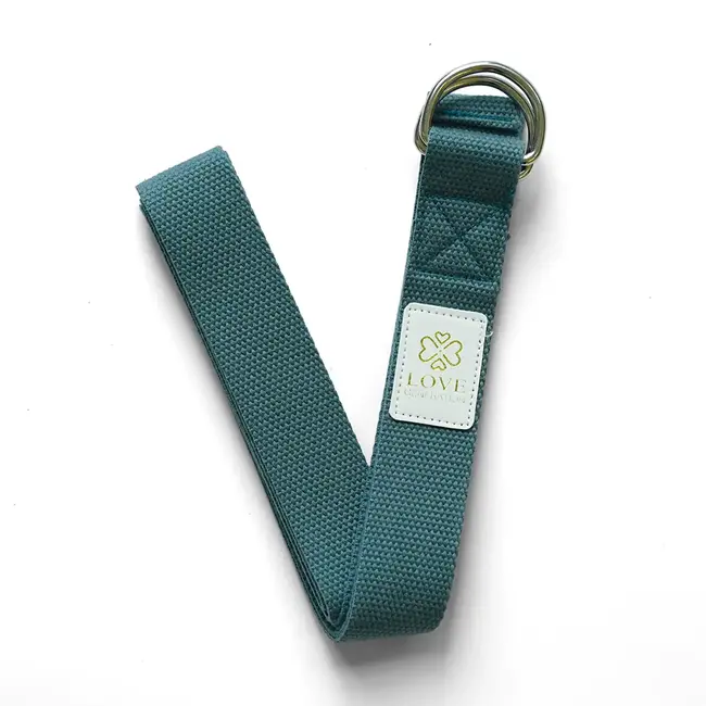 Cotton Yoga Strap - Blue - 250 cm