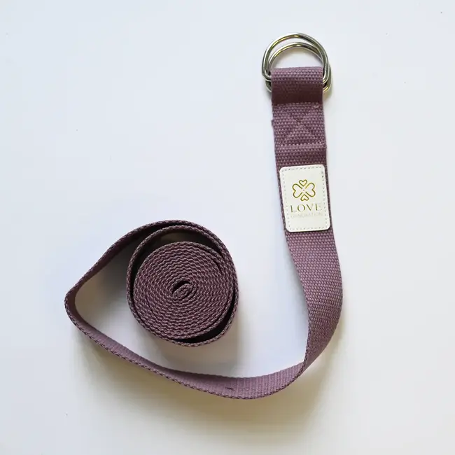 Baumwolle Yoga Gürtel - Lila - 250 cm