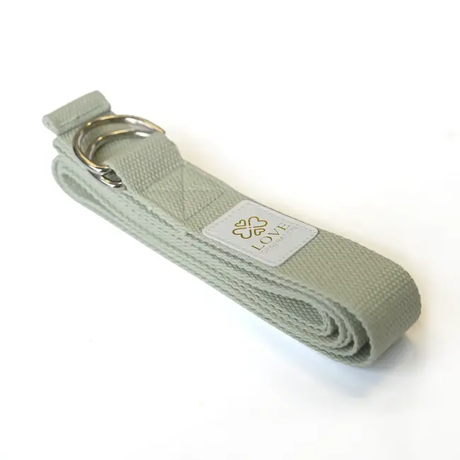 Baumwolle Yoga Gürtel - Serenity Sage - Grün - 250 cm