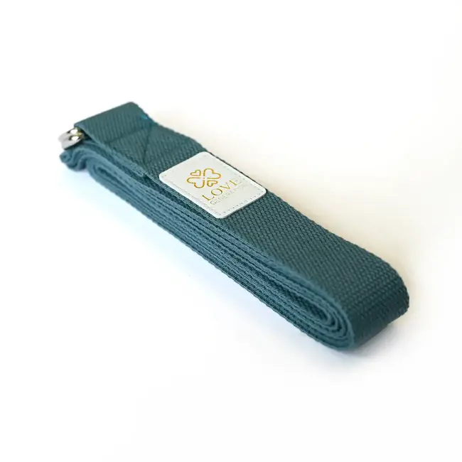 Baumwolle Yoga Gürtel - Blau - 250 cm