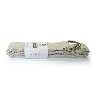 Love Generation Cotton Yoga Strap - Sand - Extra Long