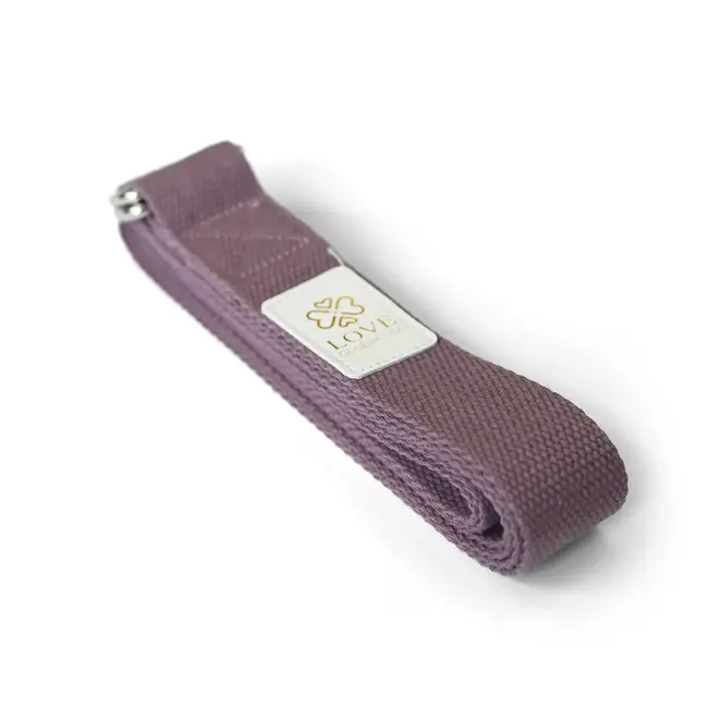 Baumwolle Yoga Gürtel - Lila - 250 cm