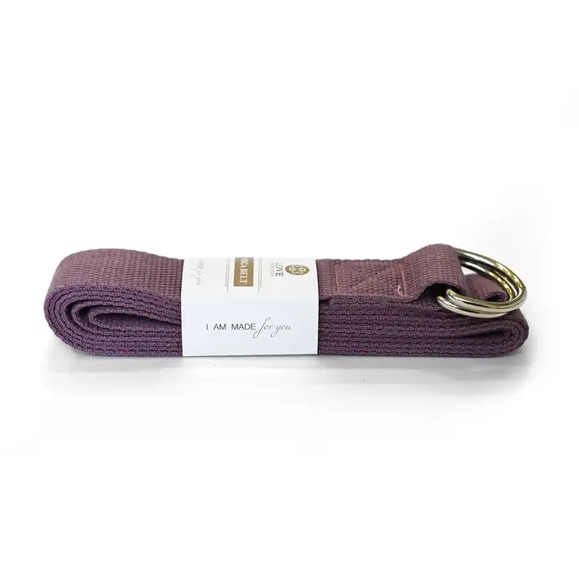 Baumwolle Yoga Gürtel - Lila - 250 cm