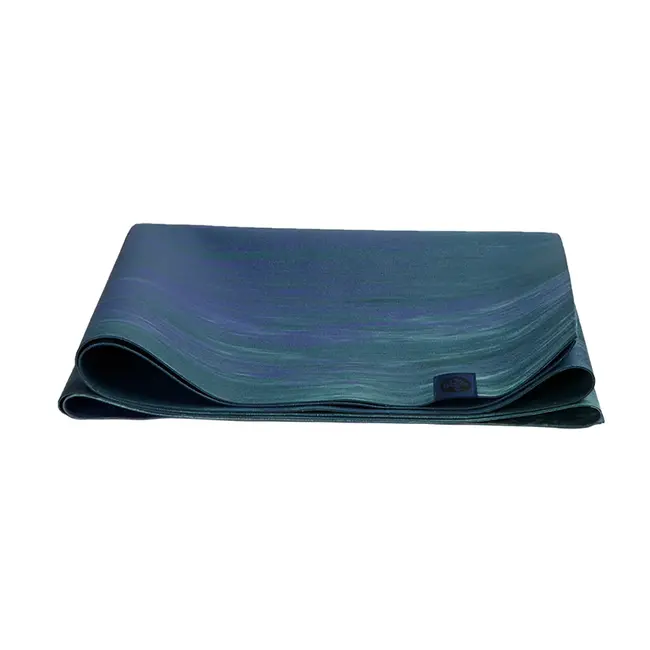 eKO SuperLite Travel Yoga Mat - 1.5mm - Blue Toad Marbled