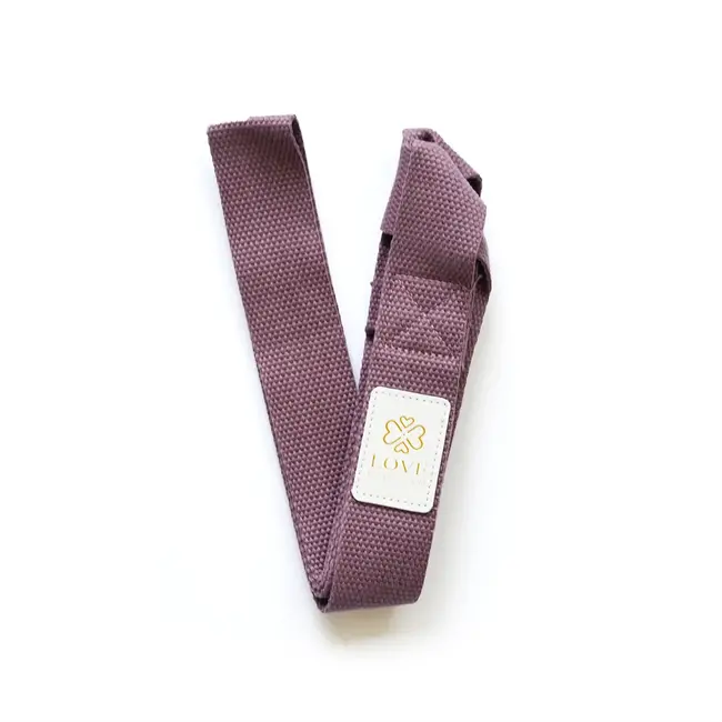 Tragegurt für Yogamatte │ Baumwolle │ Aubergine Lila